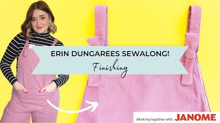 Erin Dungarees Sewalong - Finishing | Janome \& Tilly and the Buttons