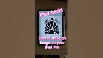 iPad hack!! Step by step tutorial of how to trace an image from your iPad pro  #tracing #ipadpro