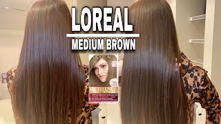 OMG😱My Hair Transformation! L'oréal Paris Golden Brown Hair Color/ये क्या हो गया😳मेरे बालों को/KOMAL