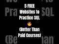 5 FREE Websites to Practice SQL (Better Than Paid Courses) #ai #programming #coding #interview