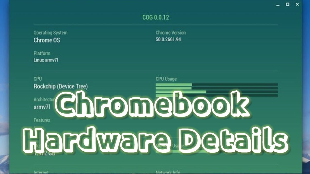 How to Check CPU and System Hardware details in Chromebook YouTube