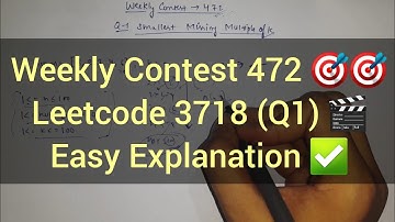 Weekly Contest 472 🔥 Smallest Missing Multiple of K | Leetcode 3718 | HashSet Solution 