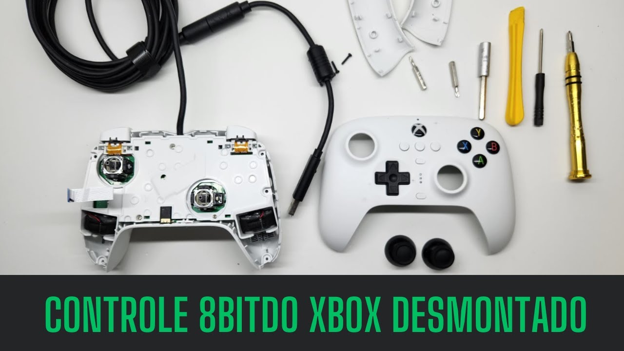 Desmontando controle 8 bitdo para Xbox, como é por dentro ? (Teardown ...
