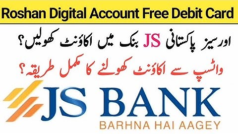 how to open js bank roshan digital account | how to open js bank account in mobile