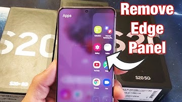 Galaxy S20  / S20+ : How to Remove/Delete Edge Panel Screen