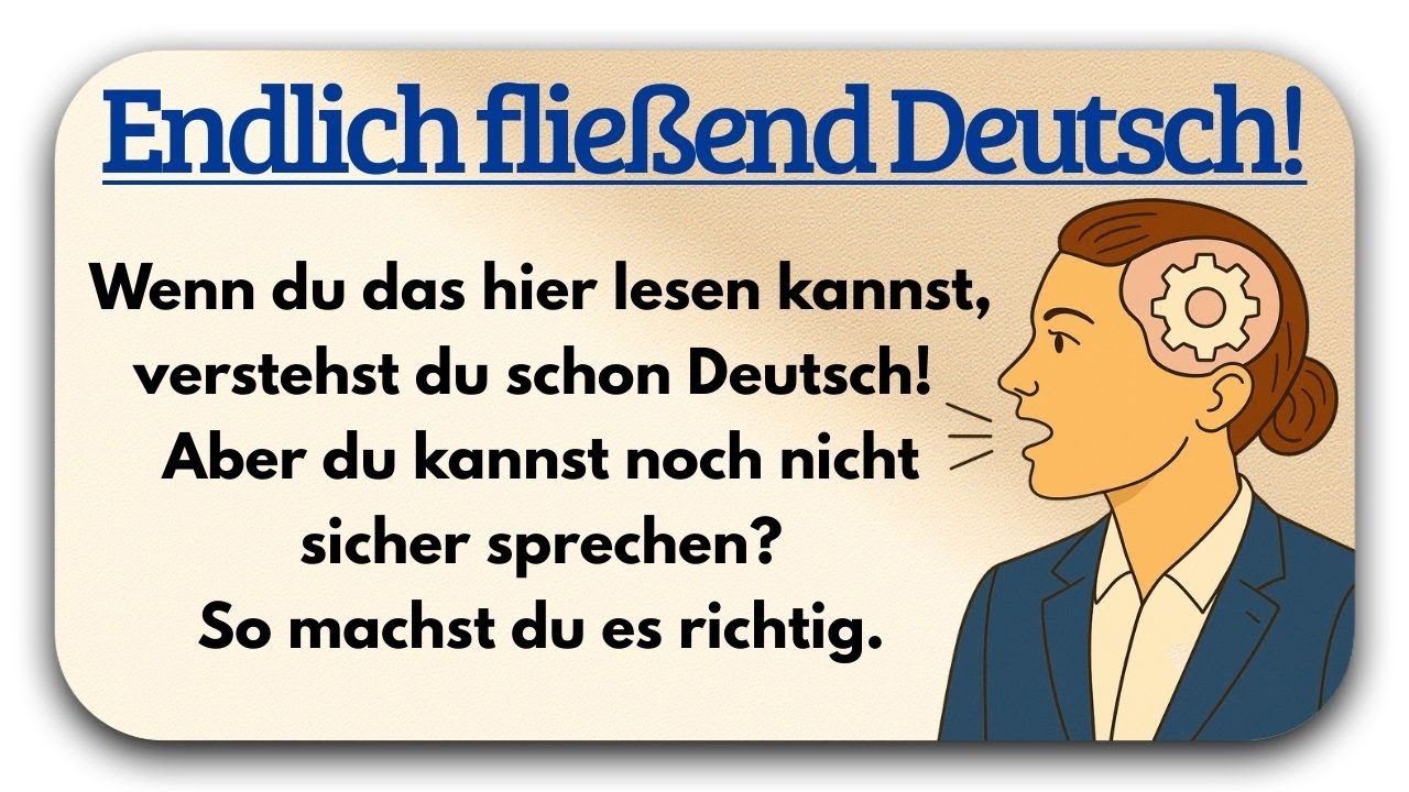 Stopp mit Übersetzen! Spreche Fließend Deutsch wie ein Muttersprachler (A1-A2)