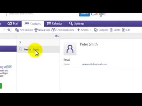 How to manage contacts on BT Mail