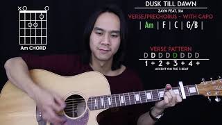 Dusk Till Dawn Guitar Cover Acoustic - Zayn Feat Sia 🎸 |Tabs + Chords|