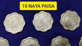 INDIA 10 NAYA PAISA BOMBAY MINT SET FOR SALE #coin #oldcoins #rarecoins #sales #coincollection