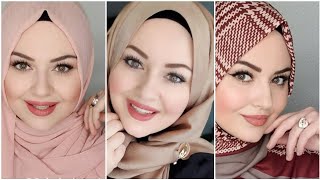 لفه طرحة تركي وسوري بالتفصيل بأنواع البندنات - لفات حجاب 2020