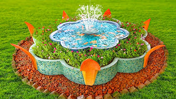 Bừng sáng góc vườn với mẫu bể cá thác nước ấn tượng