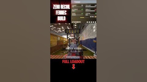 *0 RECOIL HIGH DAMAGE FENNEC LOADOUT!* 🔥 | Supercul Warfare #codm #shorts