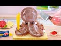 Italy Pasta 🍜 Best Octopus Spaghetti With Tomato Sauce In Miniature Kitchen 😍 Tina Mini Cooking