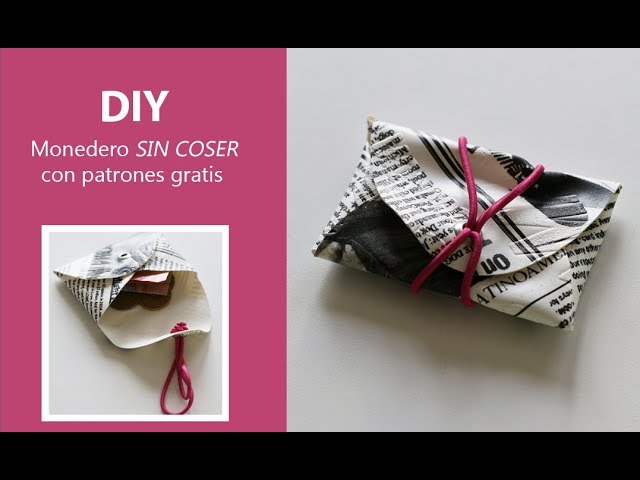 DIY: Monedero COSER / Incluye patrones gratis ! -