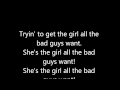 bowling for soup girl all the bad guys want LYRICS