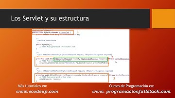 Los Servlets y su estructura en Aplicaciones Java Web