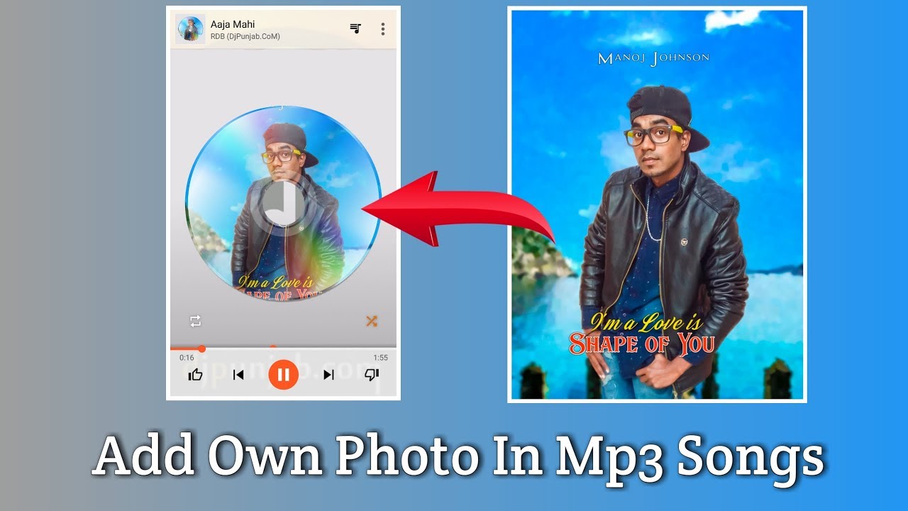 How to Add Image in Mp3 Song in Android Mobile Add Own