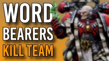 How I Made a Custom WORD BEARERS Kill Team