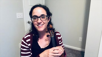 How to play Ant Song and learning letter names of the Violin Strings