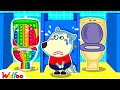 Wolfoo, Let's Go Potty With Pop It Potty! - Wolfoo Makes DIY Pop It for Kids | Wolfoo Family