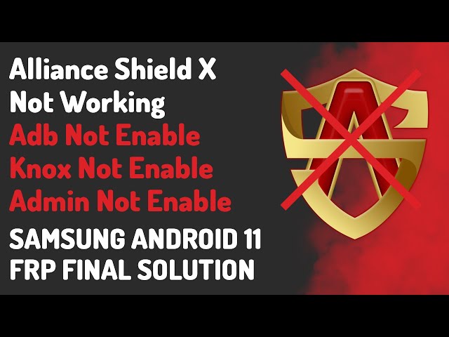 Troubleshooting: Samsung Knox Not Detected on Alliance Shield X
