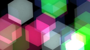 [Free Video] Hexagon Bokeh multicolored animation 10minutes HD