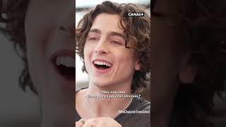 Timothée Chalamet can still speak French! screenshot 1