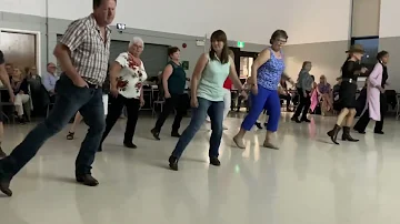 No truck Song line dance demo, choreographed by Karla CarterSmith,music No Truck Song by Tim Hicks