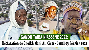 Gamou Taiba Niassène 2022: Déclaration du Porte Parole de Médina Baye Cheikh Mahi Ali Cissé.