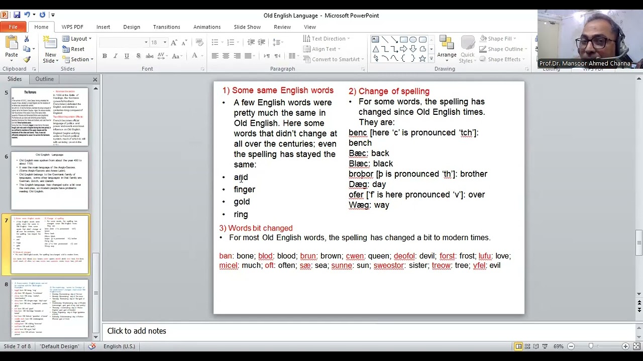 Древнеанглийский язык (450–1100 гг.)