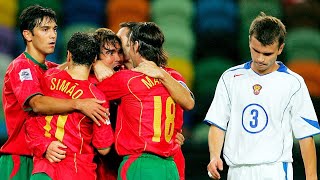Португалия 7:1 Россия | Отбор к ЧМ-2006 | 13.10.2005