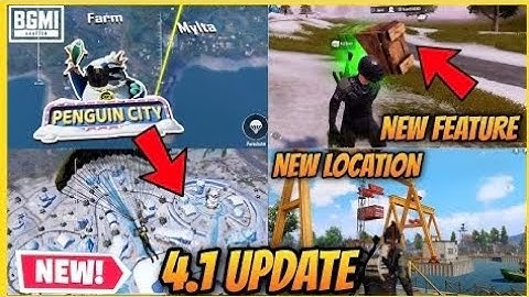BGMI 4.1 UPDATE WINTER THEME MODE PENGUIN CITY FIRST LOOK AND NEW FEATURES 