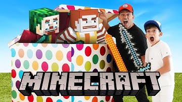 Jason and Alex Battle Giant Surprise - Minecraft Animation