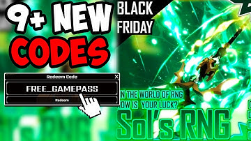 ALL WORKING SOLS RNG CODES ROBLOX - All New Sol