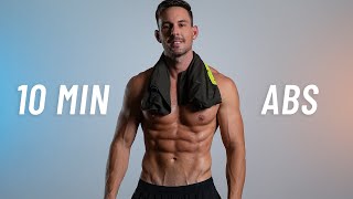10 MIN INTENSE AB WORKOUT - At Home Sixpack Abs Routine (No Equipment)