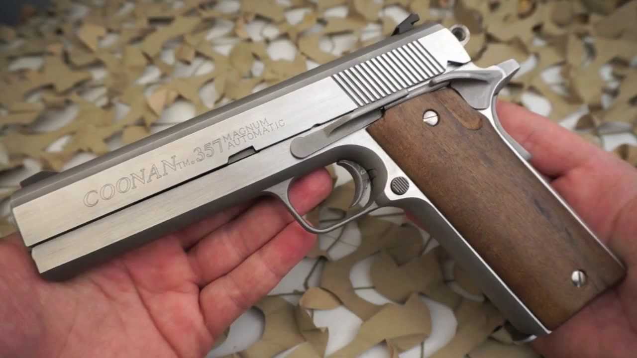 Coonan 357 Magnum 38 Special Semi Automatic 1911 Pistol Overview Texas Gun Blog Youtube