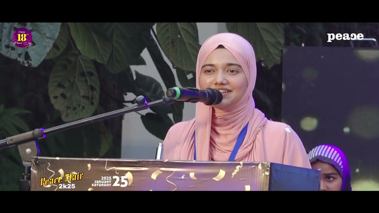 Chief Guest Miss. Fatima Minha | PEACE FLAIR 2k25 | Peace International School,KOZHIKODE