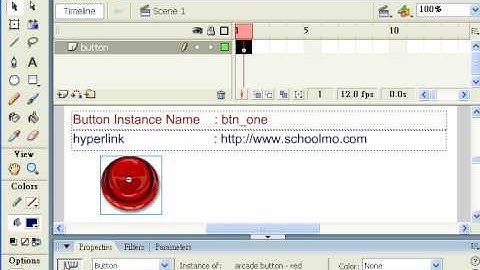 Flash basic : how to add link into Flash button