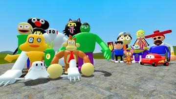 NEW 3D MEMES NEXTBOTS V7 Vs OLD 3D MEMES NEXTBOT IN Garry