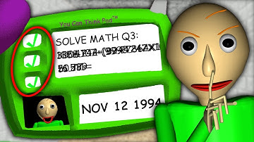 ALL Answers To Baldi