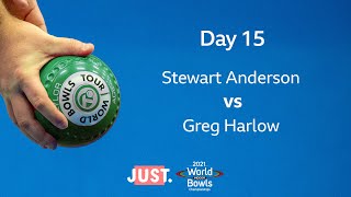 2021 World Indoor Bowls Championships - Day 15 Session 3: Stewart Anderson vs Greg Harlow