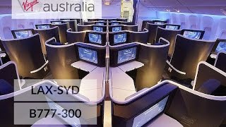 Virgin Australia Business Class B777-300 Los Angeles to Sydney VA 2