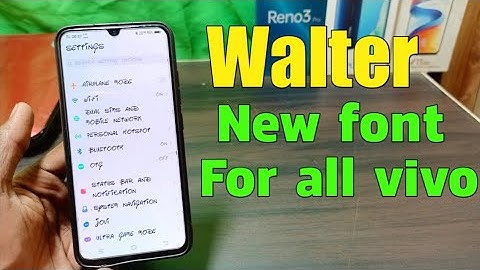 Walter font for any vivo mobile #tachnicalsk