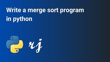 Write a merge sort program in python