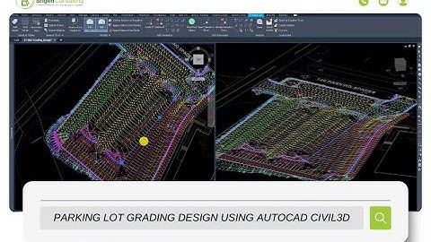 Parking Lot Grading Design Using Autocad Civil3D