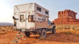 Nomad lives in Pop Up Four Wheel Camper Flat Bed Conversion  Interior Walk Through