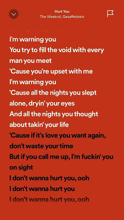 The Weeknd & Gesaffelstein - Hurt You #hits #tiktok #trending #spotifylyrics #viralhits #shorts