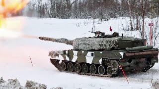 レオパルト2A4 戦車 (ノルウェー陸軍)・雪上演習