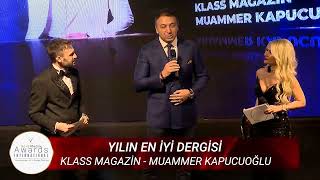 5. Uluslararası Altın Medya Ödülleri - Muammmer Kapucuoğlu Klass Magazin Resimi