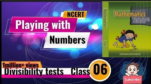 Class 6th Maths Chapter 3 Divisibility tests #rules #divide #video